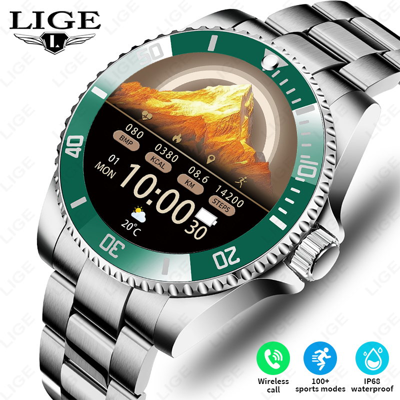 Luxury Watch On Wrist - Lige novo relógio inteligente masculino bluetooth