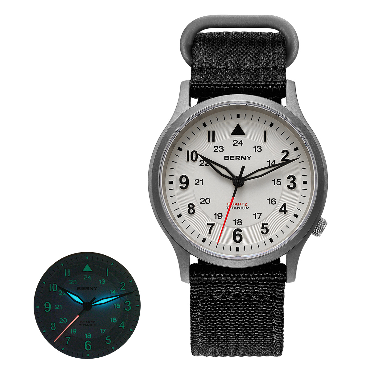 Titanium Sport Watch - Relógios de Titânio BERNY para Homens,