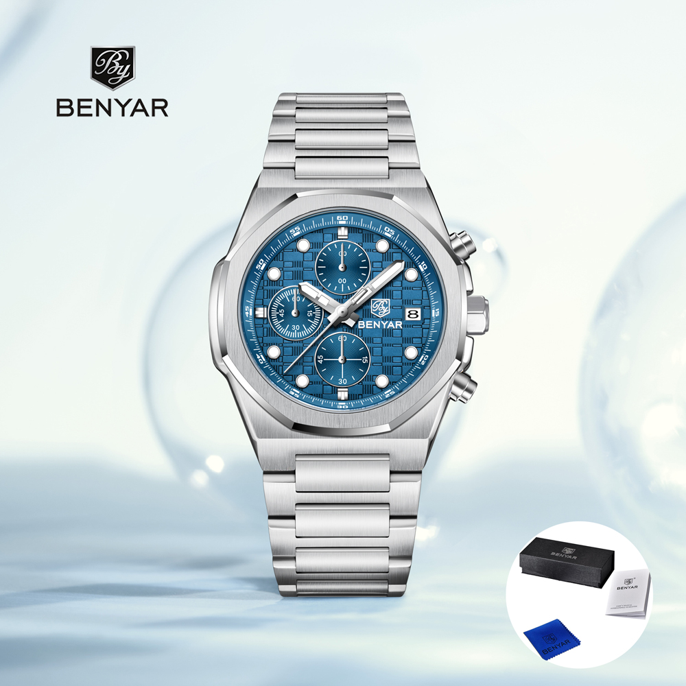 Best Luxury Quartz Watch - 2025 novos relógios masculinos benyar topo