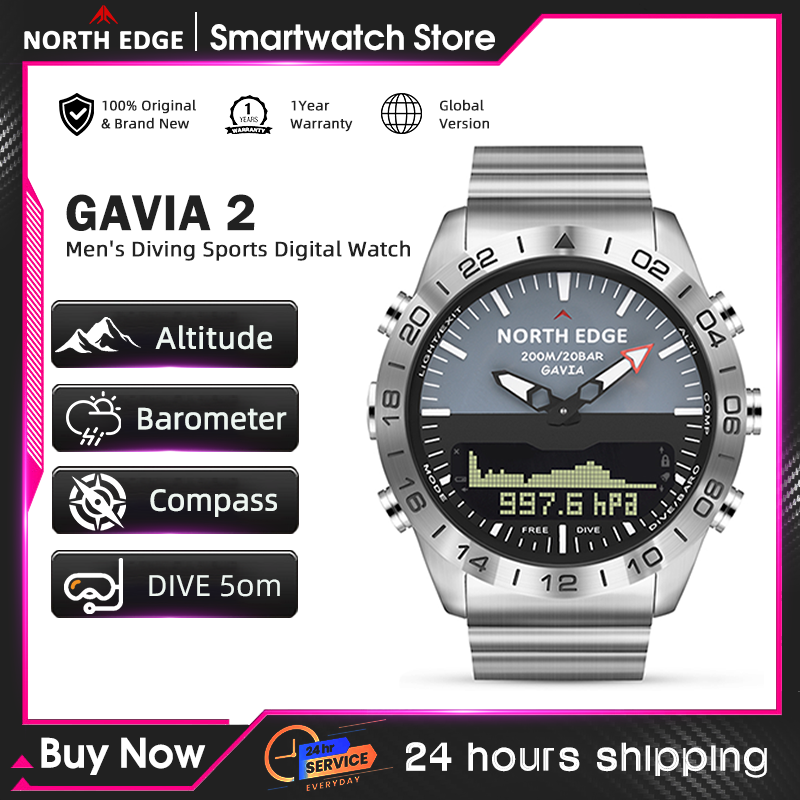 Field Watch Military - Relógio de Mergulho Masculino NORTH EDGE,
