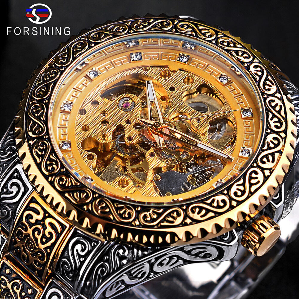 Luxury Watch Nice - Forsining masculino luxo diamante esculpido esqueleto