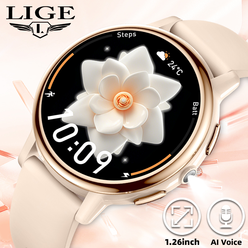 Luxury Watch On Wrist - Relógio Inteligente Feminino LIGE 2026 Luxuoso