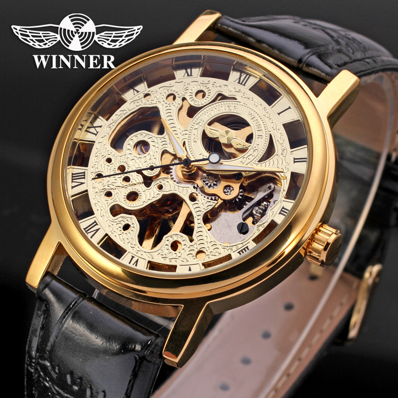 Luxury Watch Nice - Luxo Brand New Style Golden Skeleton
