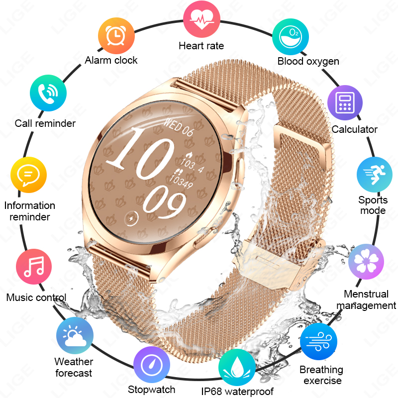 Luxury Watch On Wrist - Relógio Inteligente de Luxo LIGE para