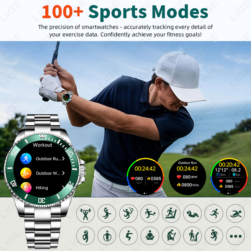Lige novo relógio inteligente  - Luxury Watch On Wrist avaliação e preço