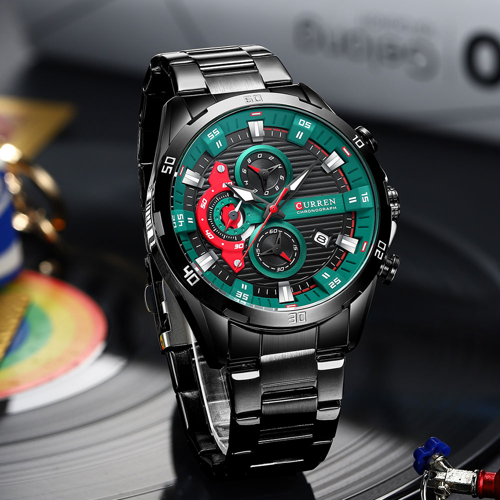 Curren-relógio de pulso mascul - Luxury Watch Manufacturers avaliação e preço