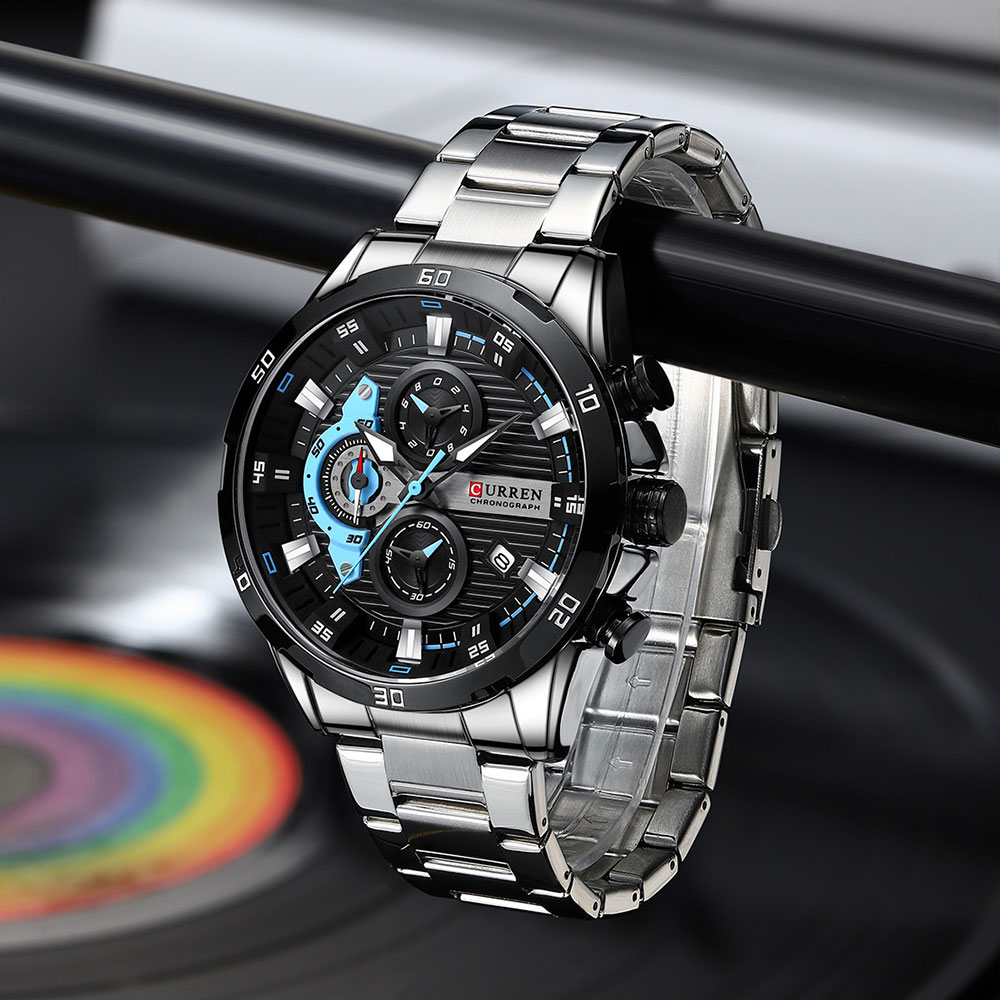 Curren-relógio de pulso mascul - Luxury Watch Manufacturers avaliação e preço