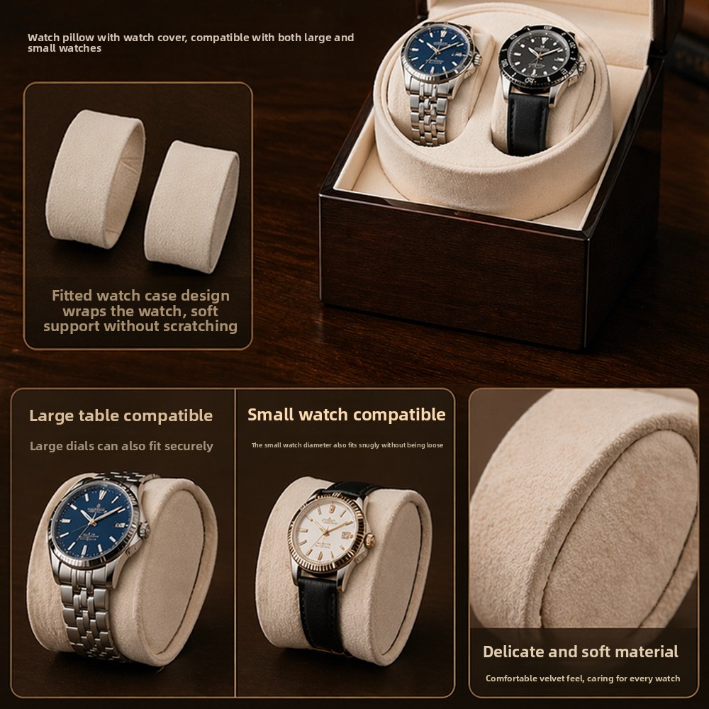Luxuoso Estojo Rotativo para 2 - Luxury Watch Winder Box avaliação e preço