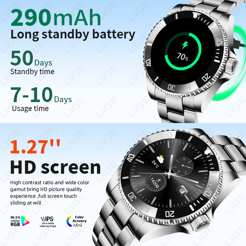 Relógio Inteligente LIGE 2026  - Luxury Watch On Wrist avaliação e preço