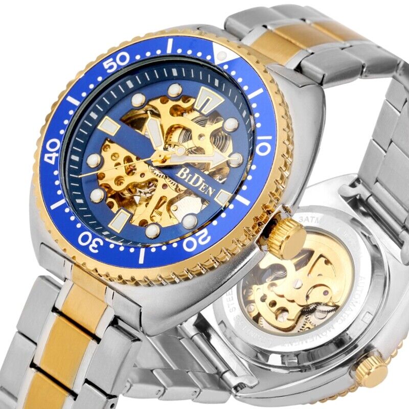 BIDEN-Steampunk Esqueleto Mecâ - Luxury Watch Nice avaliação e preço