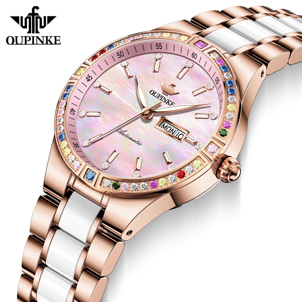 Oupinke 6 cores gemas feminino - Sapphire Crystal Display avaliação e preço