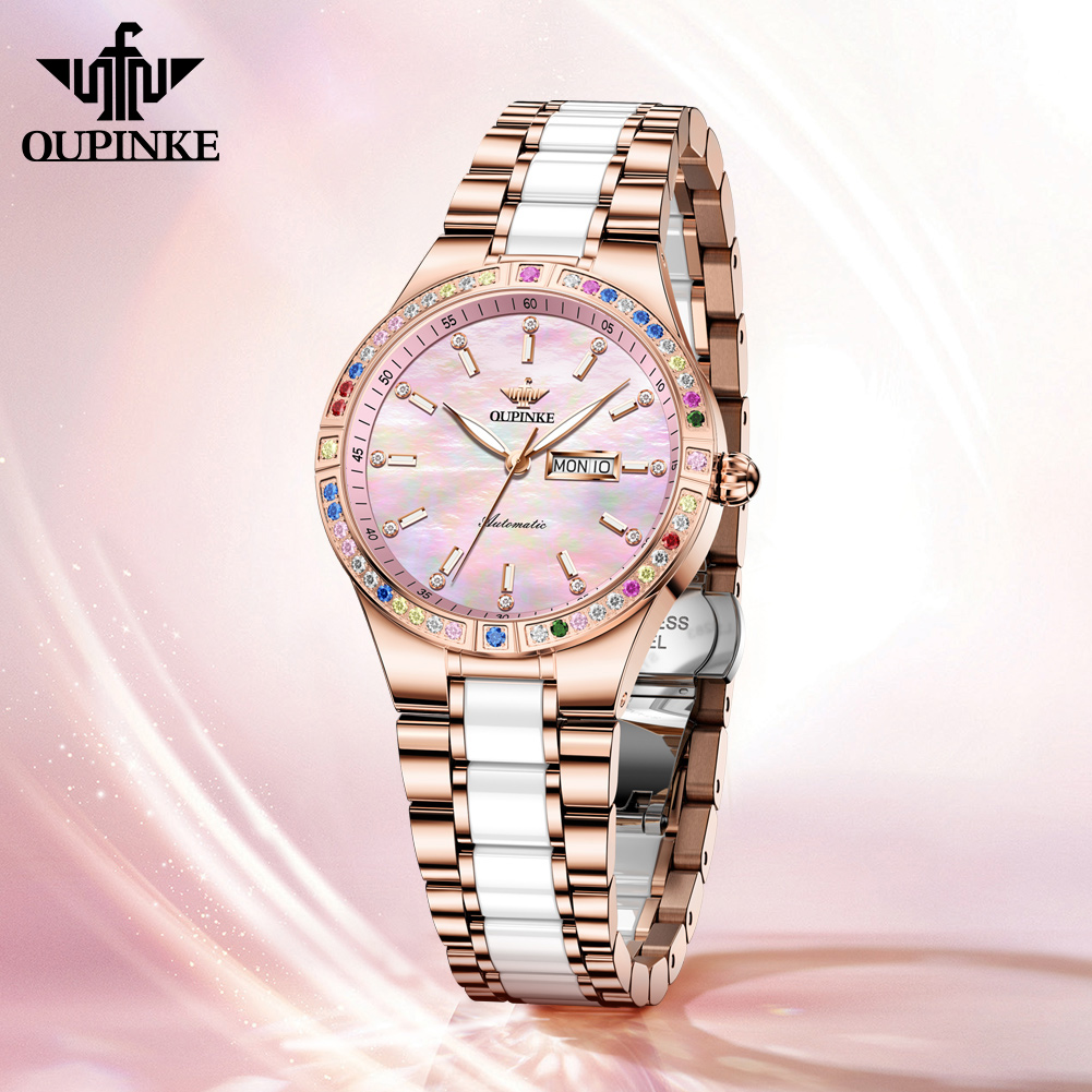 Oupinke 6 cores gemas feminino - Sapphire Crystal Display avaliação e preço
