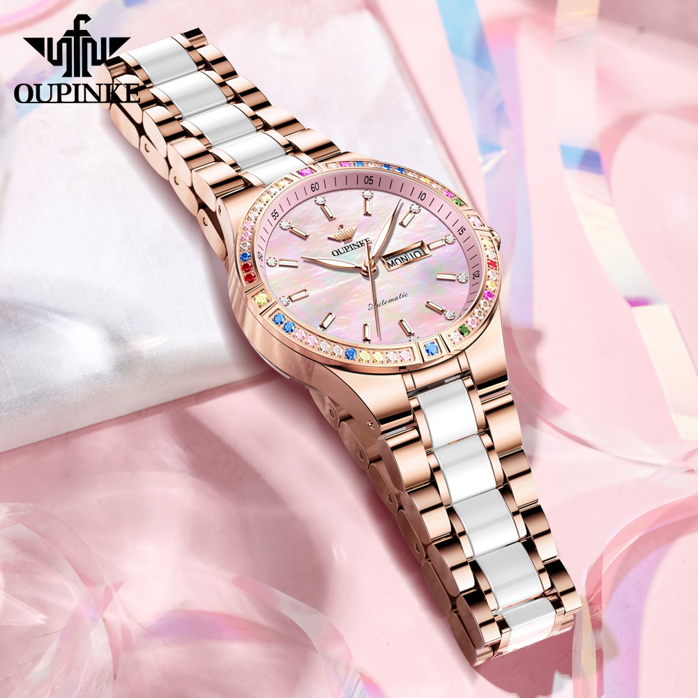 Oupinke 6 cores gemas feminino - Sapphire Crystal Display avaliação e preço