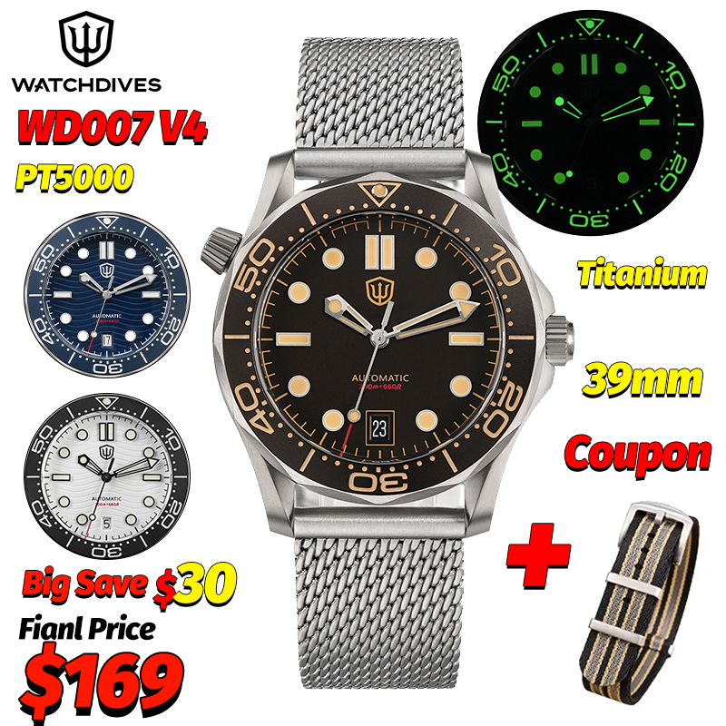 Relógio Automático Watchdives  - Titanium Sport Watch avaliação e preço