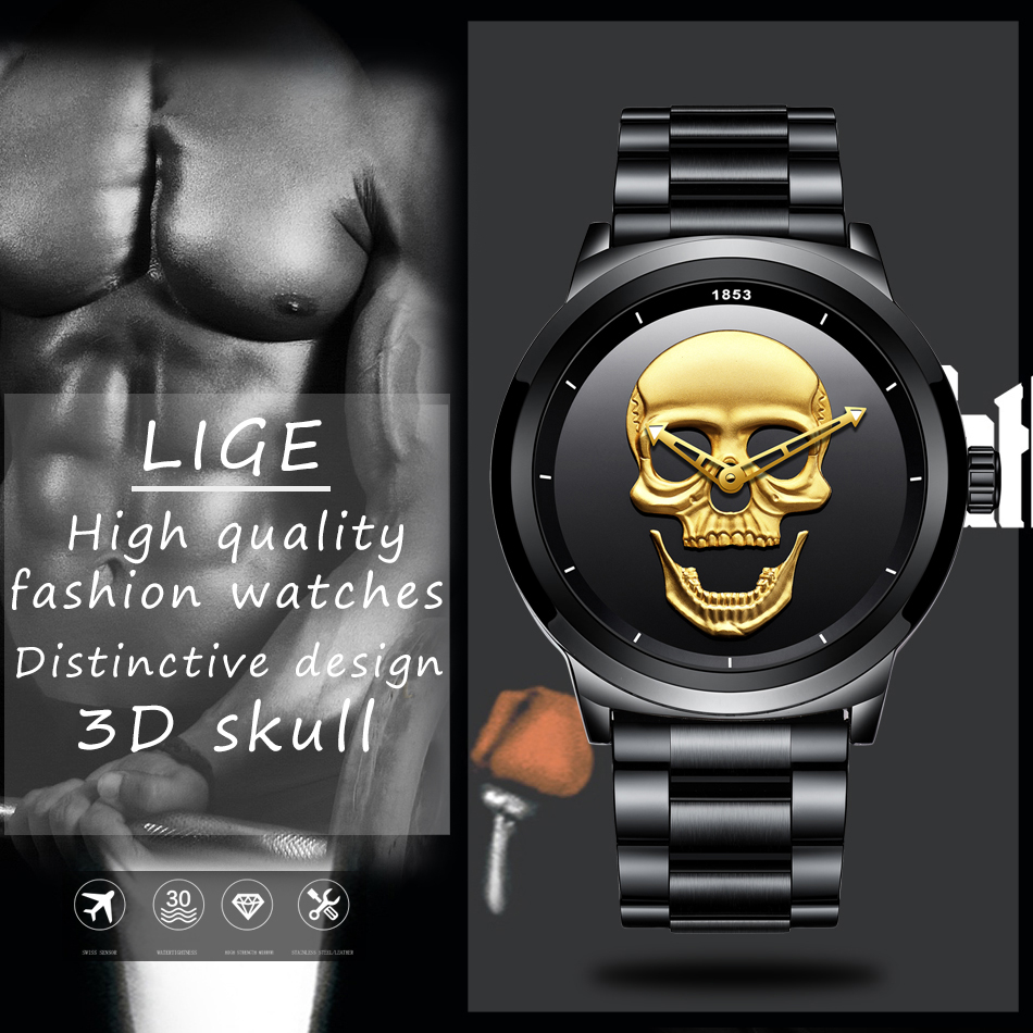 LIGE Esporte Mens Relógios Top - Luxury Watch Manufacturers avaliação e preço