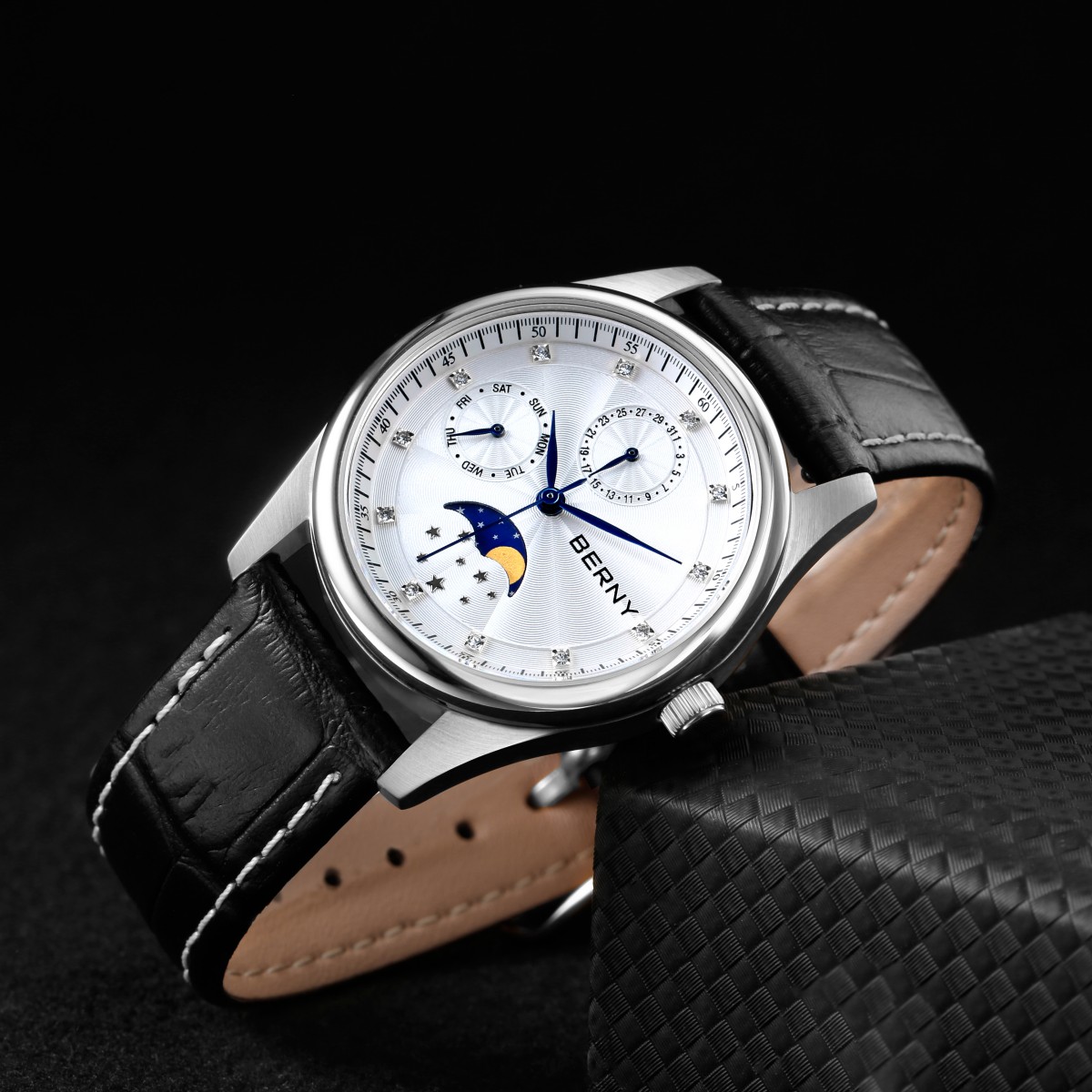 BERNY Relógios femininos calen - Sapphire Crystal Display avaliação e preço