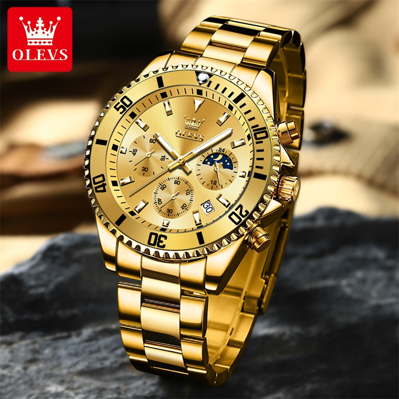 Olevs relógio masculino marca  - Luxury Watch Manufacturers avaliação e preço
