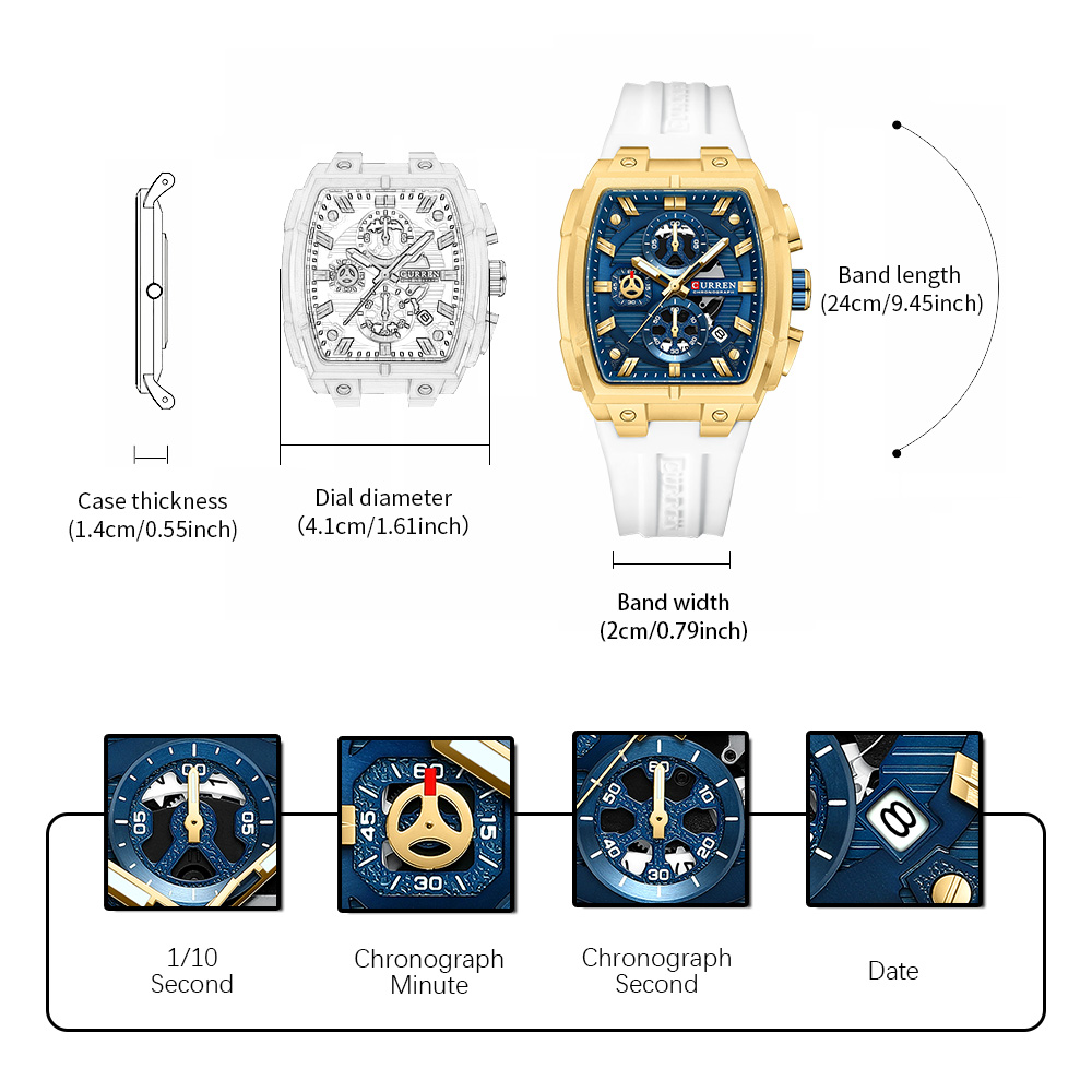 Relógio de Luxo Vintage CURREN - Best Luxury Quartz Watch avaliação e preço