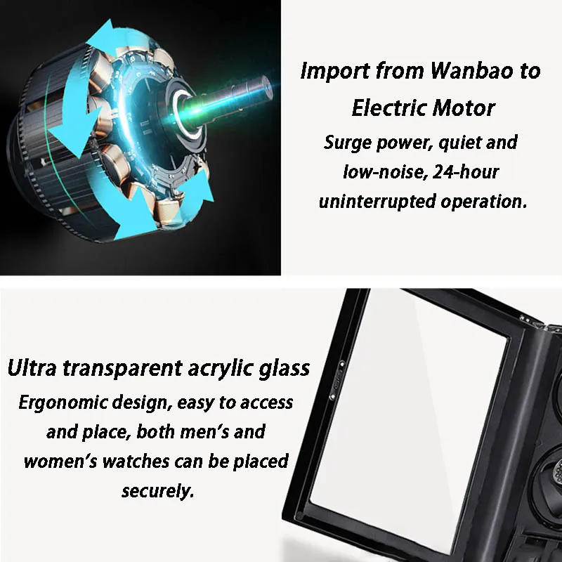 Luxo 8 slots relógio enrolador - Luxury Watch Winder Box avaliação e preço