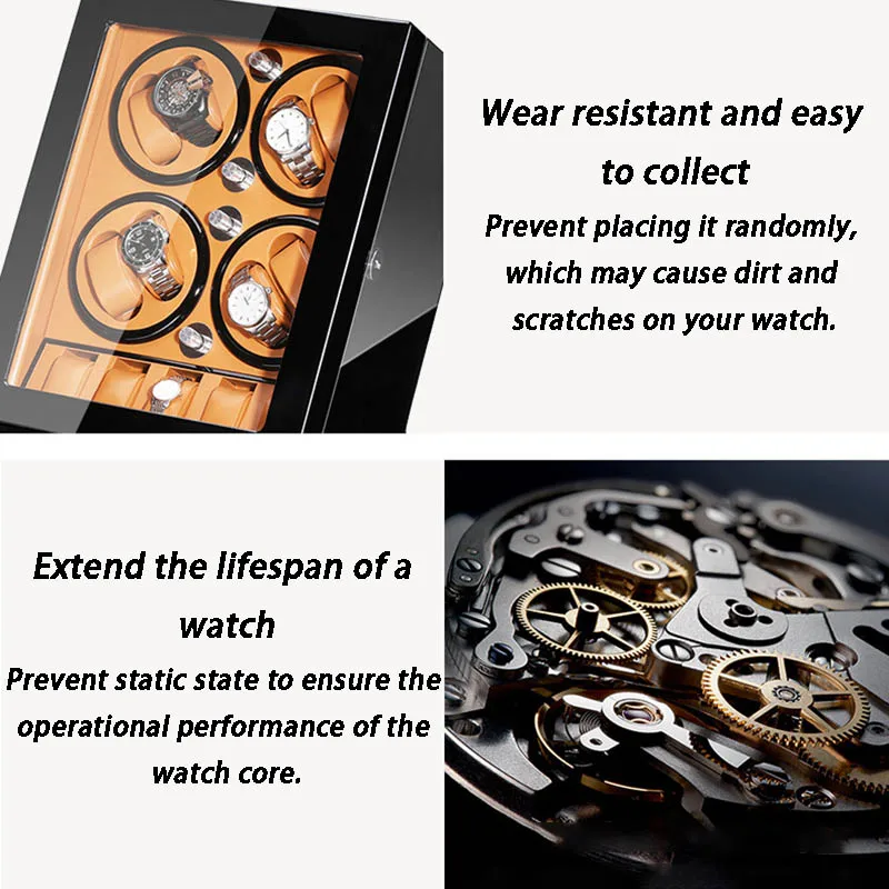 Luxo 8 slots relógio enrolador - Luxury Watch Winder Box avaliação e preço