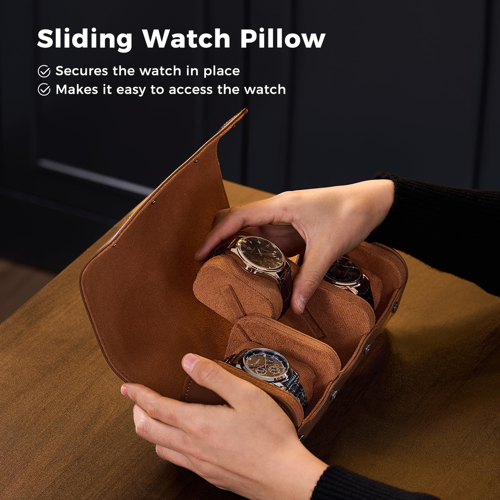 Estojo de Luxo em Couro PU par - Luxury Watch Case Travel avaliação e preço
