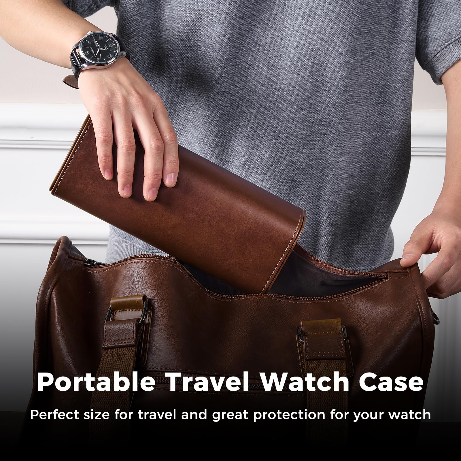 Estojo de Luxo em Couro PU par - Luxury Watch Case Travel avaliação e preço