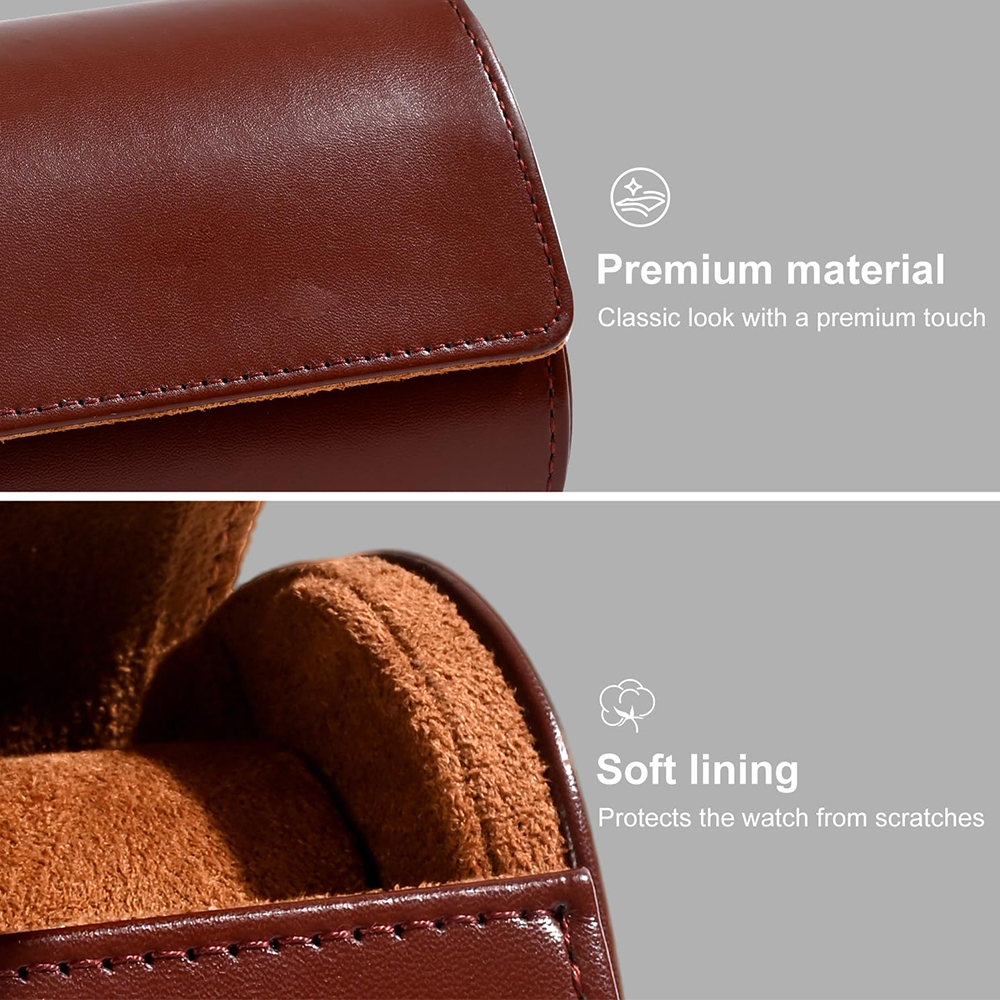 Estojo de Luxo em Couro PU par - Luxury Watch Case Travel avaliação e preço