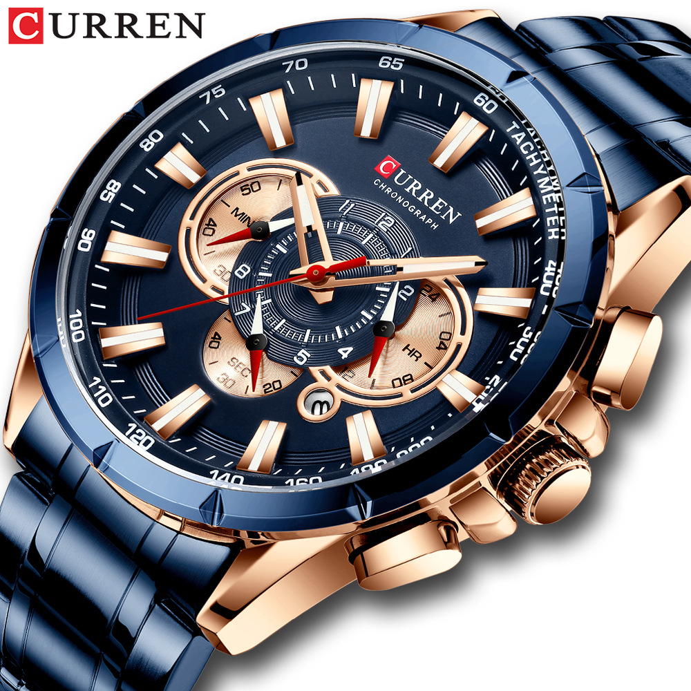 Relógio Masculino Curren/Carri - Sapphire Crystal Display avaliação e preço