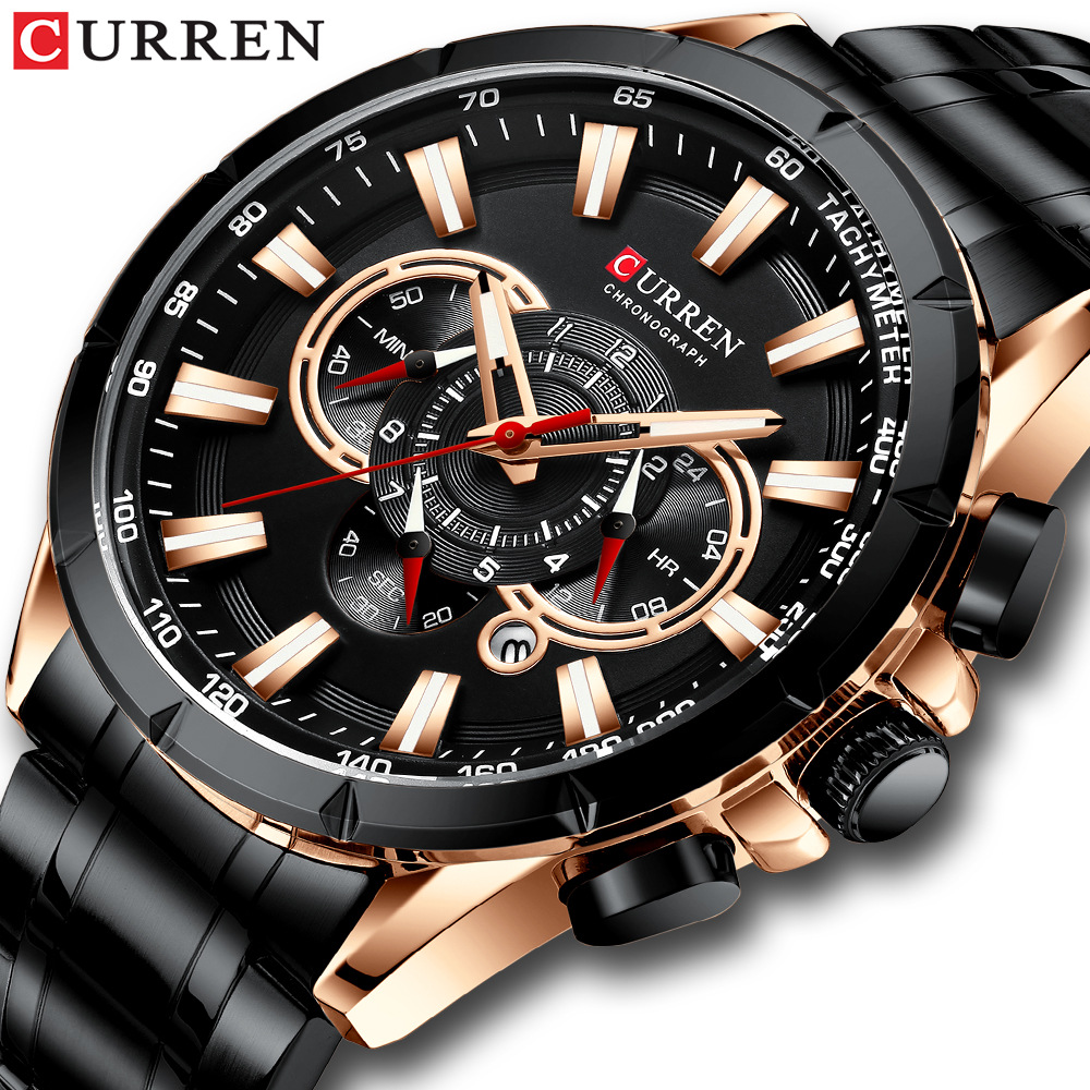 Relógio Masculino Curren/Carri - Sapphire Crystal Display avaliação e preço