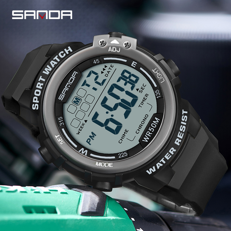 SANDA-Relógio esportivo estilo - Luxury Watch G Shock avaliação e preço