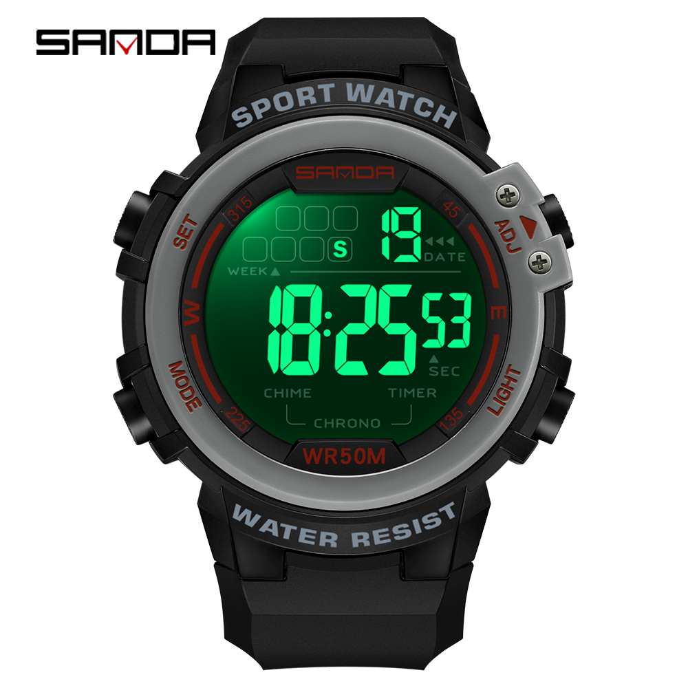 SANDA-Relógio esportivo estilo - Luxury Watch G Shock avaliação e preço