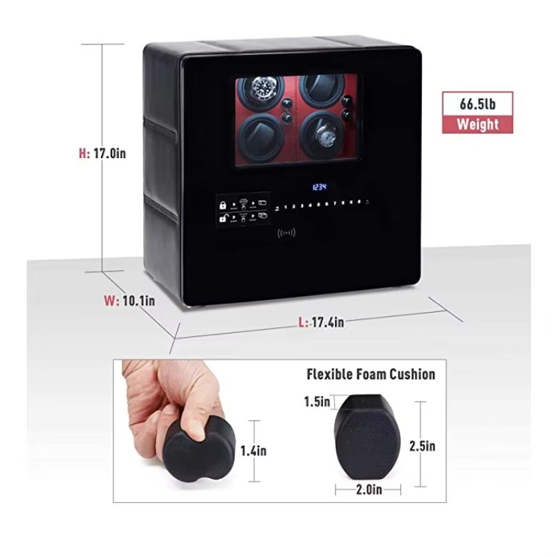 Caixa de Luxo para Relógios co - Luxury Watch Winder Box avaliação e preço