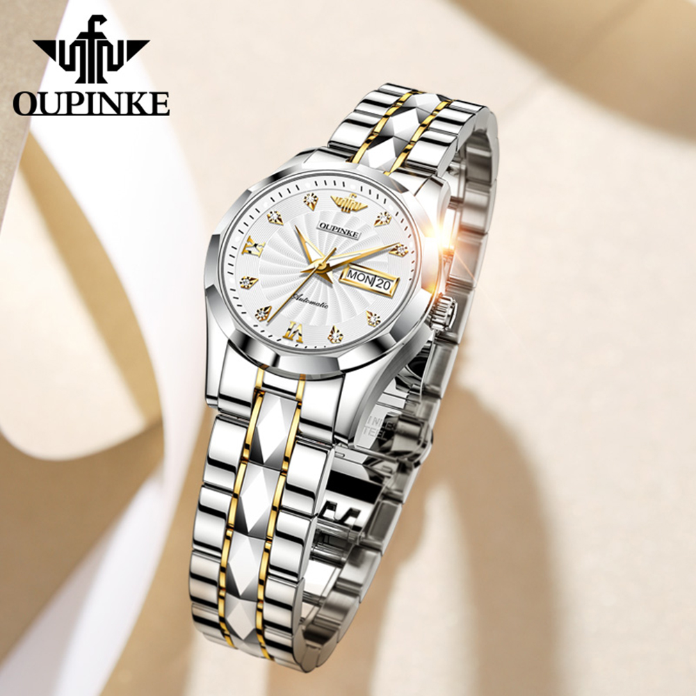 Oupinke 3169 relógio feminino  - Sapphire Crystal Display avaliação e preço