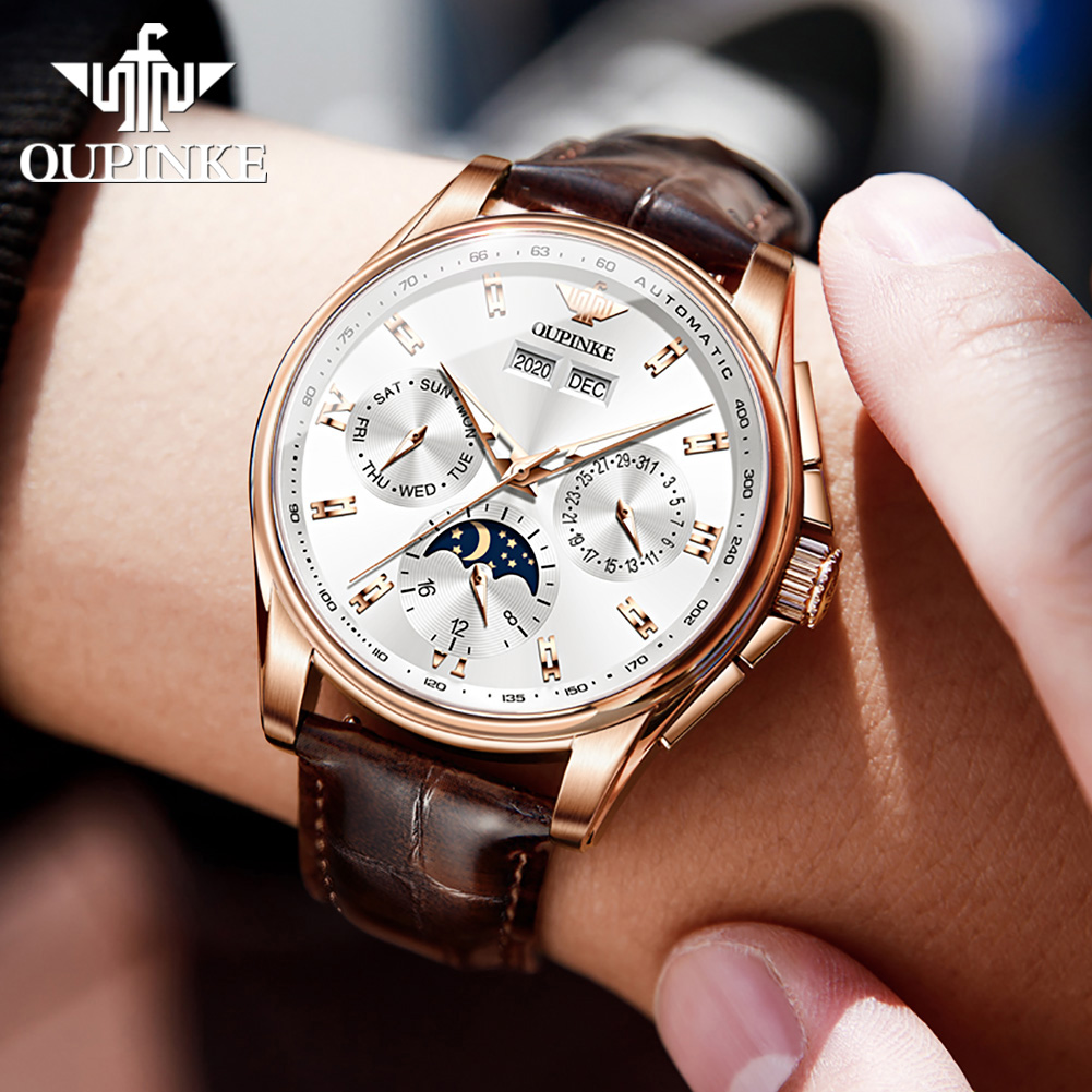 Oupinke relógios masculinos te - Sapphire Crystal Display avaliação e preço