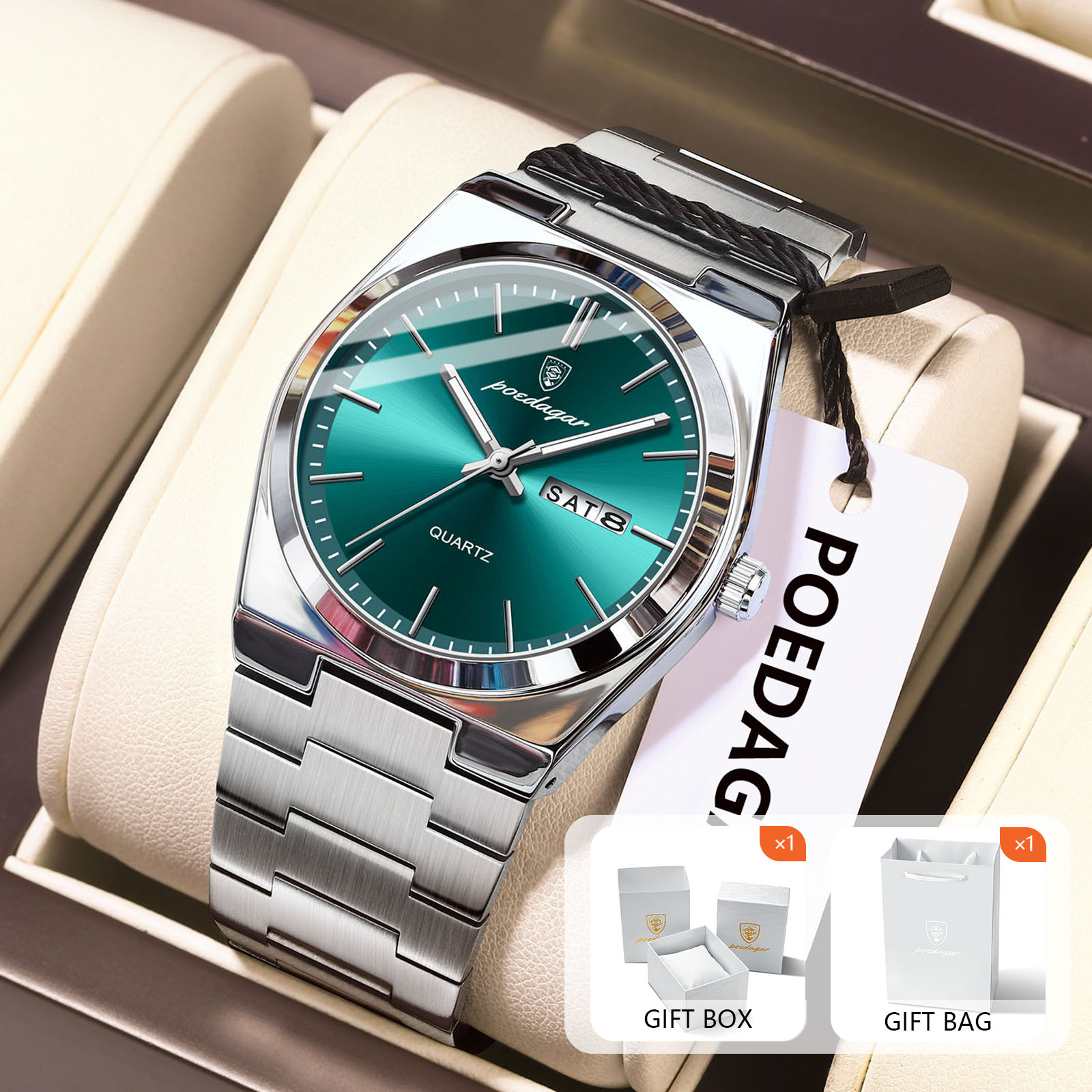 Poedagar original relógios mas - Luxury Watch Organizer For Men avaliação e preço