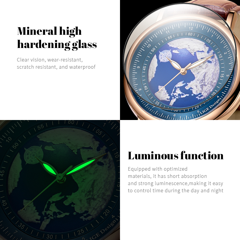 Relógio Masculino LIGE 2026, N - Luxury Watch Manufacturers avaliação e preço